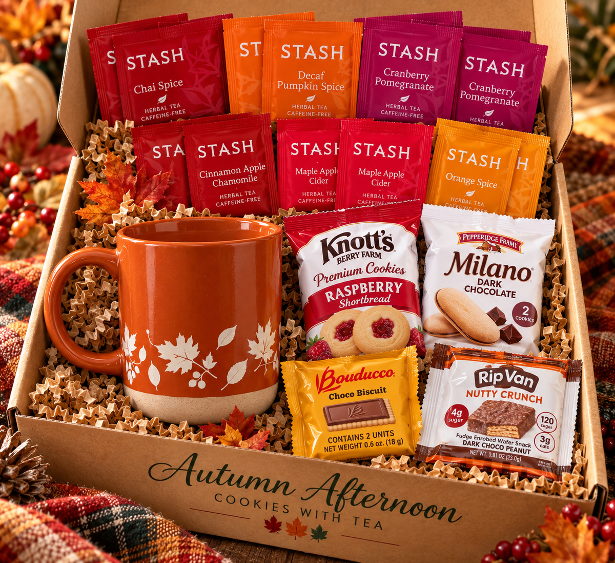 Autumn Afternoon Cookies & Tea Box